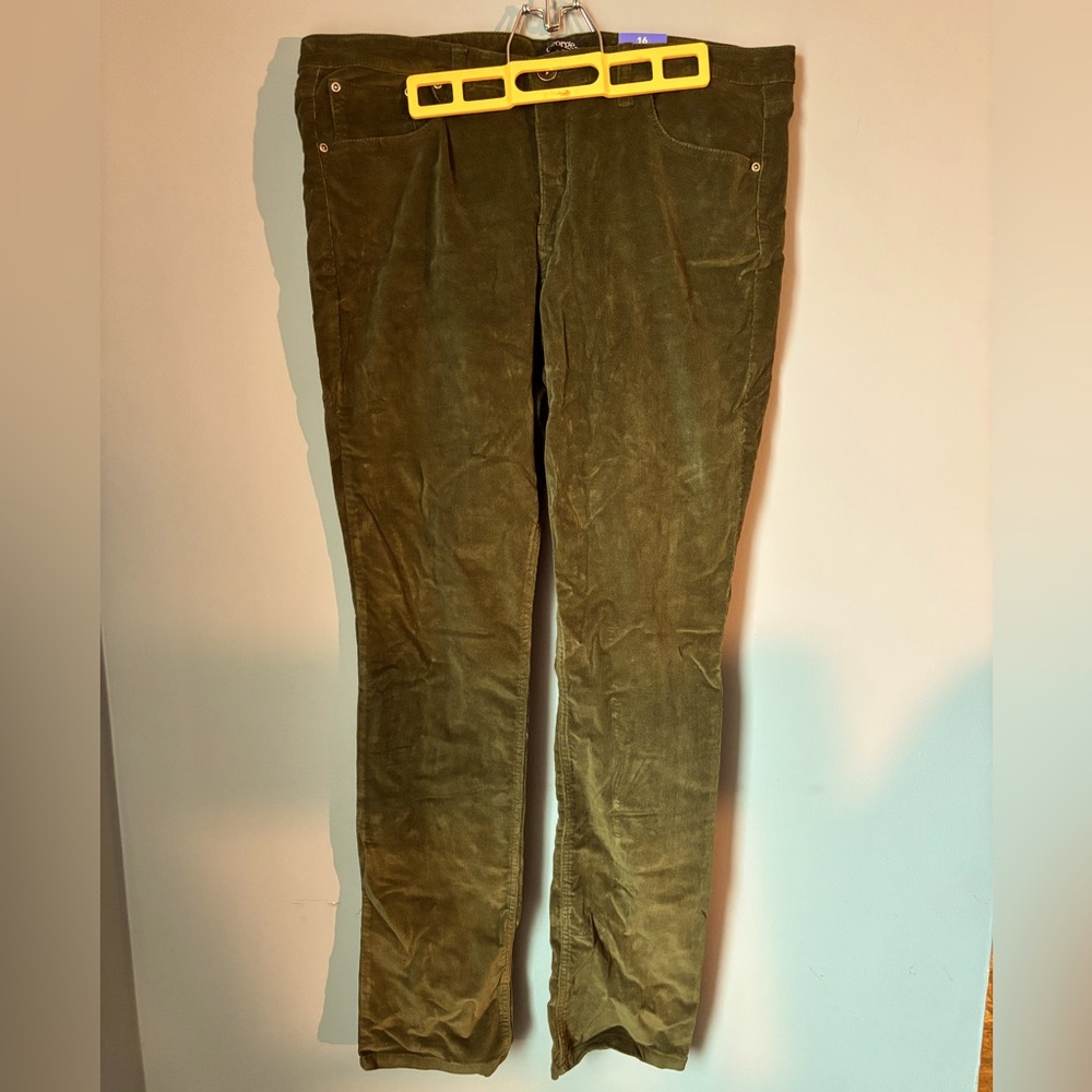 Women’s Green Corduroy Pants